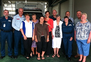 Deb pleased works at Kilcoy Ambulance Station will delivery better security